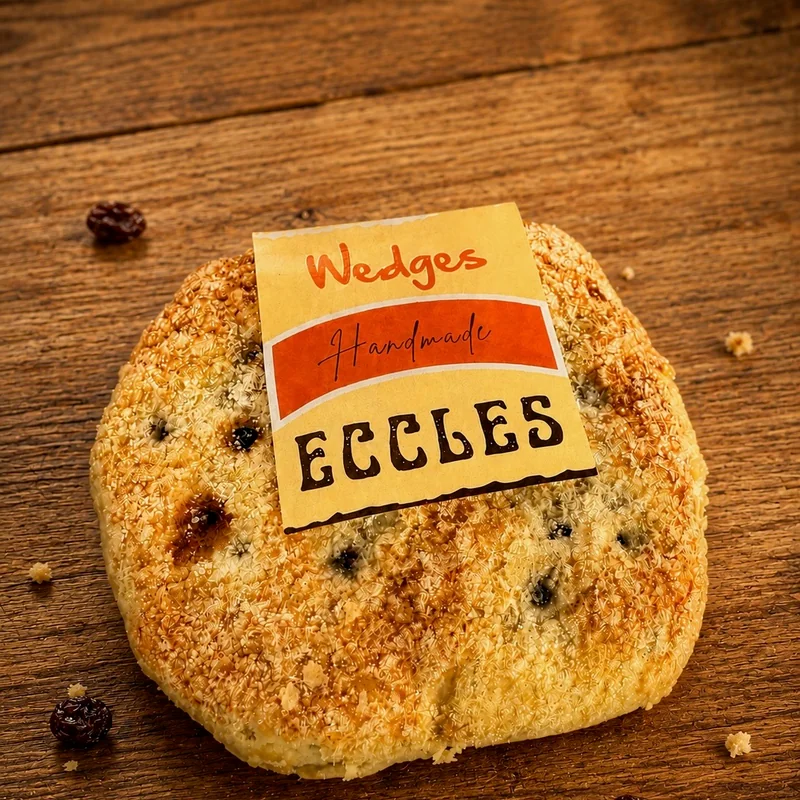 Handmade Eccles cake from Wedges Bakery