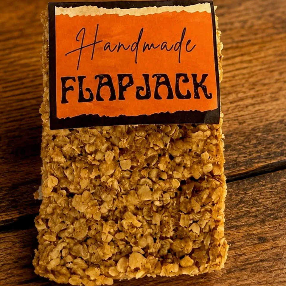 Plain handmade flapjack from Wedges Bakery