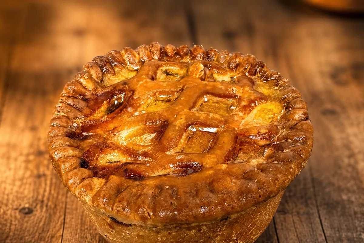 Traditional pork pie baked at Wedges Bakery