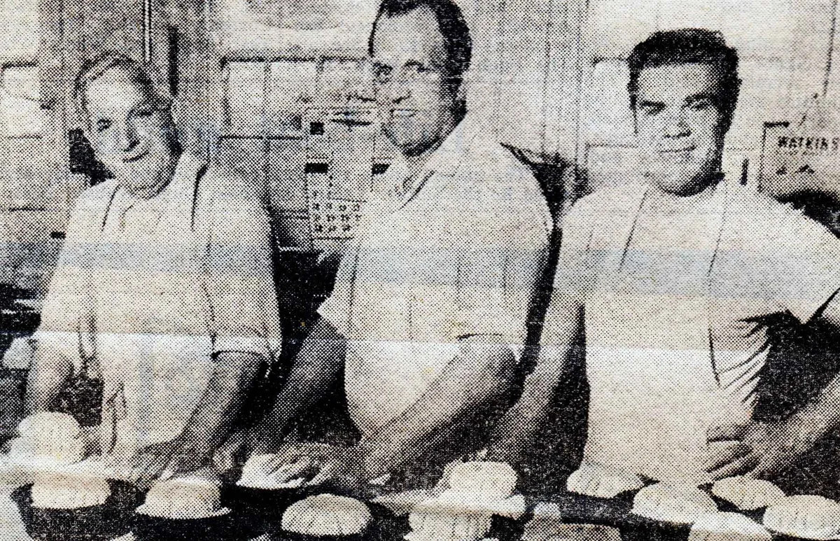 Bakers at work inside Wedges Bakery